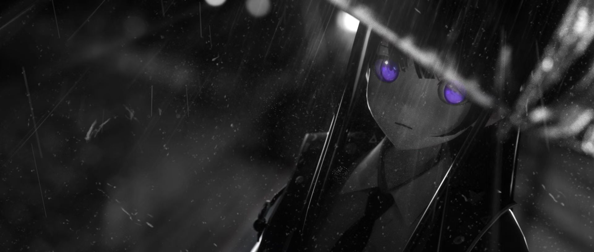 DESOLA7ED artwork — figure in the rain
